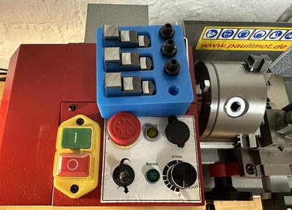 Gridfinity-Jaw-holder for 100mm(4") Mini Lathe Chuck