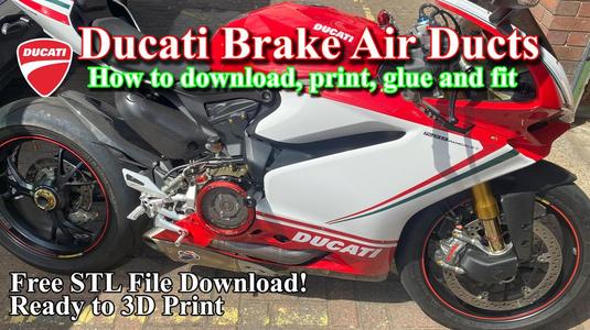 Ducati Panigale Brake Ram Air Ducts. For Ducati 1199, 1299, V4. Maybe V2, 899, 959