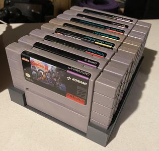 Super Nintendo (SNES) cartridge tray