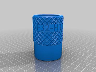 osVAC Adapter F32-H32 0.25 mm gap