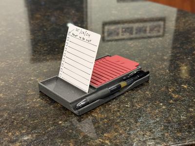 Playing Card Todo List Stencil and Display