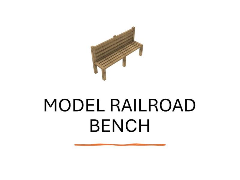 Model Train/Railroad Bench