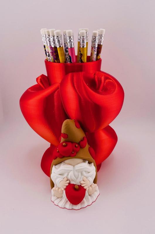 Apple Gnome Pencil Holder