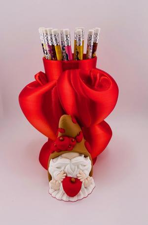 Apple Gnome Pencil Holder