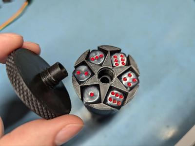 D6 Travel Dice Holder 12mm sized(screw mechanism tweak)