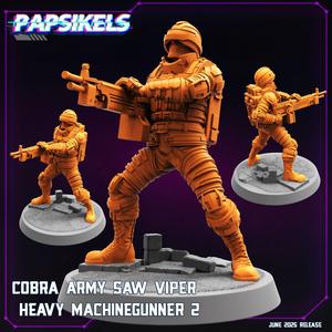 COBRA ARMY SAW VIPER HEAVY MACHINEGUNNER