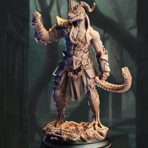 Black Dragonborn Fighter - Vaakrin Steeljaw
