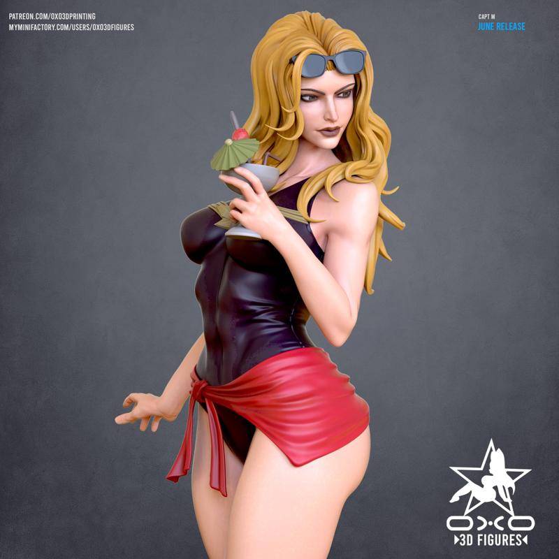 Capt M Swimsuit Tabletop Miniature Figure