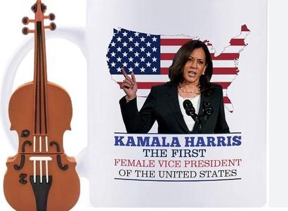 Kamala Harrison - coffee stencil