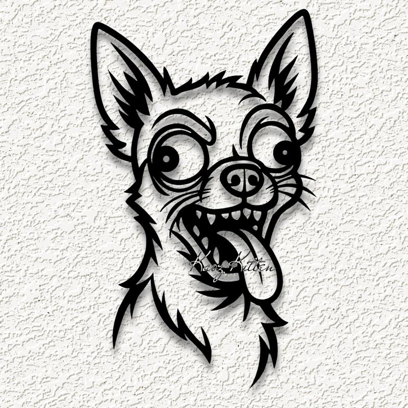 funny chihuahua dog wall art home decor