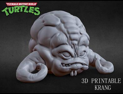 3D PRINTABLE KRANG 80s CARTOON NINJA TURTLES TMNT