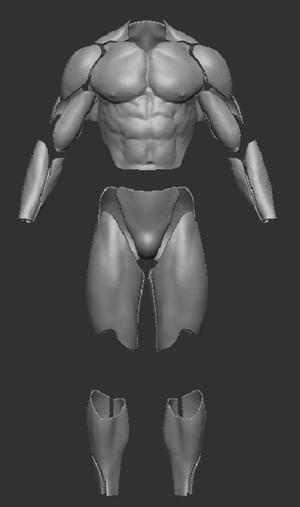3D Print Model 3d Under Muscle hero Suit Style A