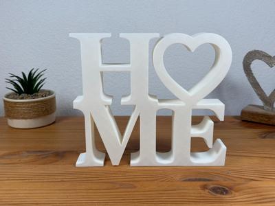 Home with Heart - Decorative Stand with Lettering 