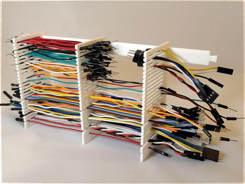 Hook-up wire rack
