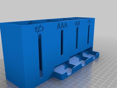 Battery Dispenser AA, AAA, 9V with Low Battery Box