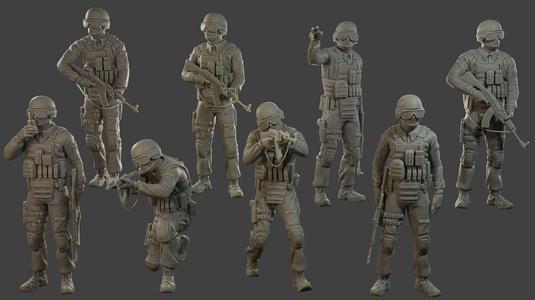 CzechSlovak Police Tactical Unit CPTU1 Pack1 3D Model Collection