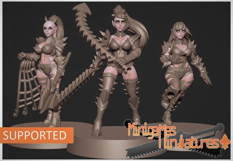 Space elf wytches anime figurines