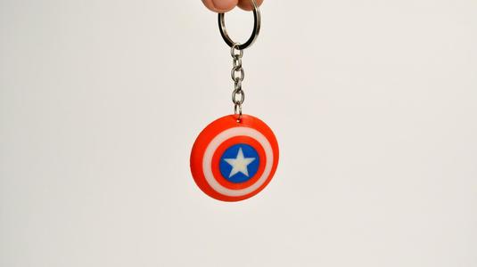 Captain America Shield Keychain