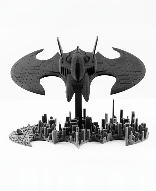 Batwing over Gotham City - Batman - DC - Fan Art - No Supports, No AMS