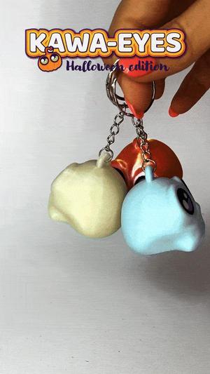 Kawa-eyes Skull 💀🎃 Keychain & Fidget!