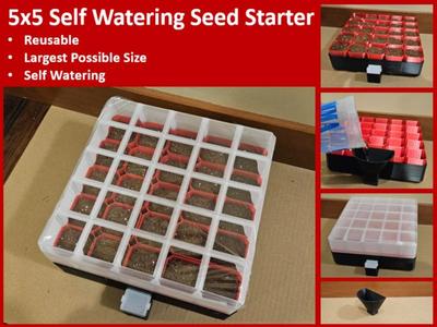 Large 5x5 Self Watering Seed Starter