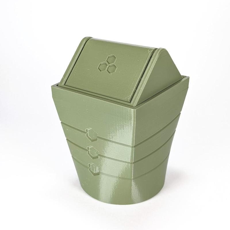 Swingtop Bin - Print-in-place Trash Can!