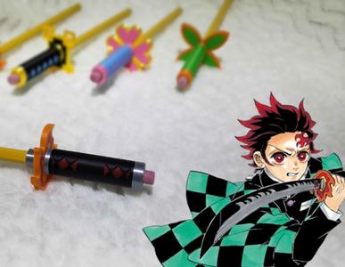 Demon Slayer Nichirin Pencil Topper (Tanjiro)