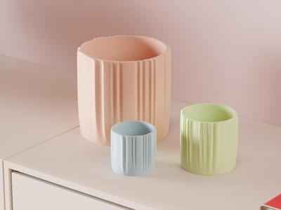 Modern planter. Minimalist Plant pot.