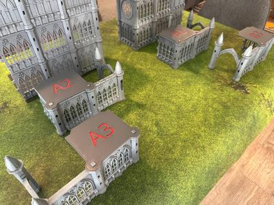 Pegasus Hobbies Terrain Numbered Roof Tiles