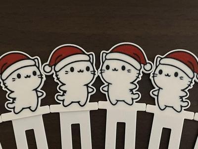 Christmas Cat Bookmark