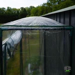 Greenhouse roof for rain protection