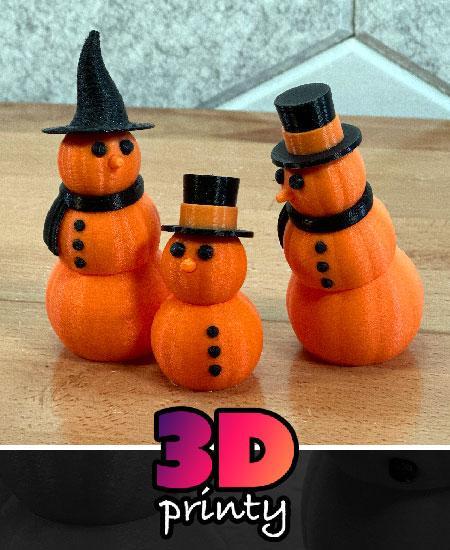 Lil Articulated Pumpkin Snowman Fidget