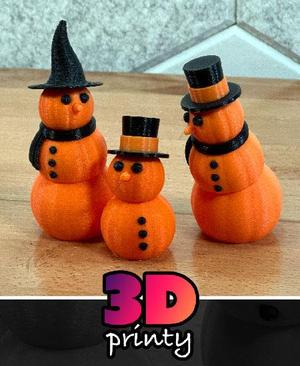 Lil Articulated Pumpkin Snowman Fidget