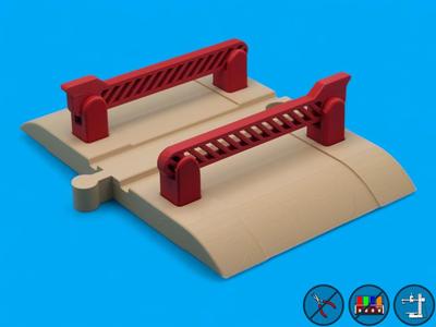 Brio compatible rail crossing