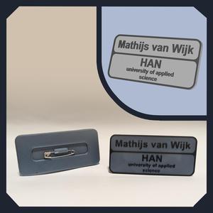 Name tag (clear)