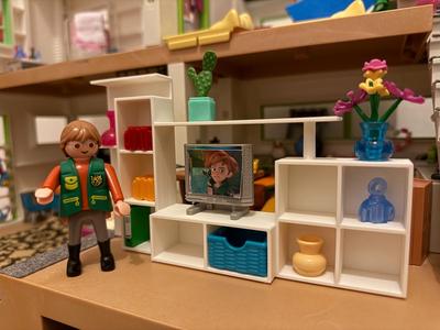 Wall unit / cabinet wall for Playmobil dollhouse
