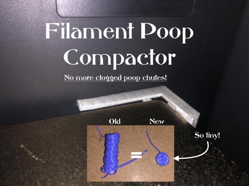 X1/P1 Poop Chute Saver: Compact Filament Purges!