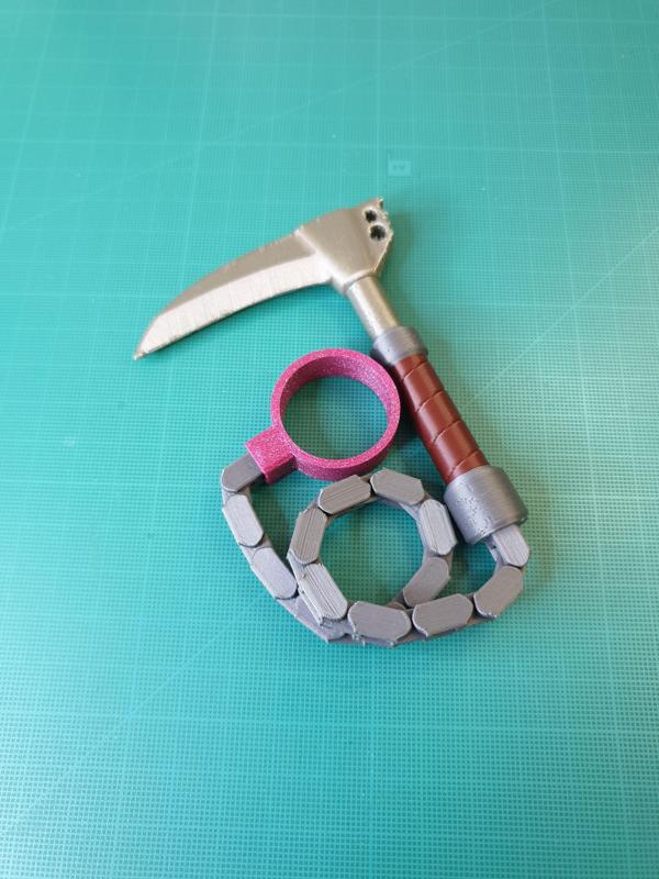 Ringchaku Spinning Fidget Toy - Kusarigama Edition