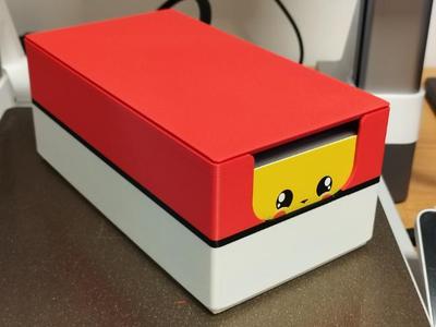 Card box with lid, stackable