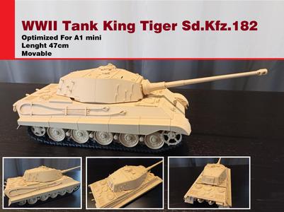 WWII Tank King Tiger Sd.Kfz.182(optimize A1mini)v3