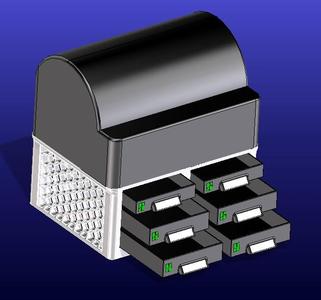 AMS-Stand with optional Buildplateholder 3x or 5x