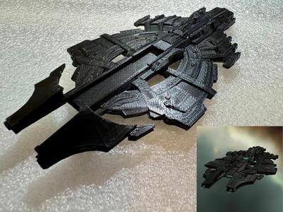 EVE Online Gallente Supercarrier Nyx Starship Model