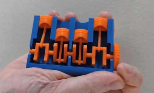 4 Cylinder engine fidget toy