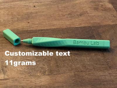 Customizable pen with a twist
