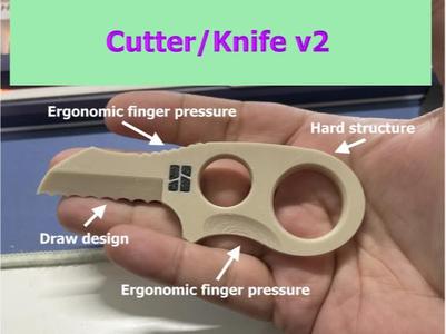 Cutter Knife v2 small & strong 
