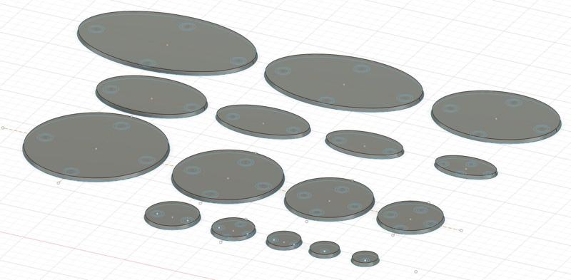 Magnet-Compatible Miniature Bases for Wargaming