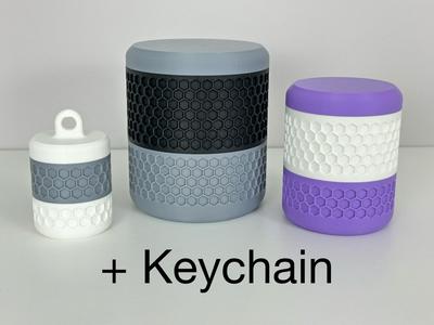 Stackable Container with Screw Cap - Hexagon