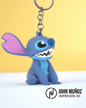 Stitch sitting  – Articulated Version & Keychain