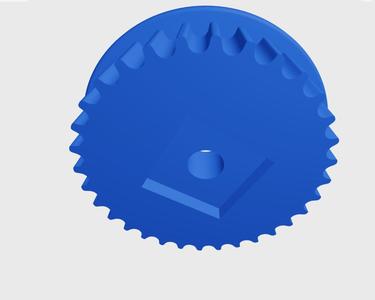 640-S8M timing belt gear for Wolf garden 32B scarifier