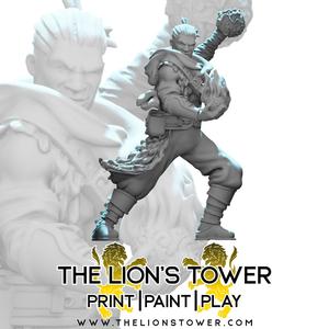Human Male Sorcerer (32mm Scale Miniature)